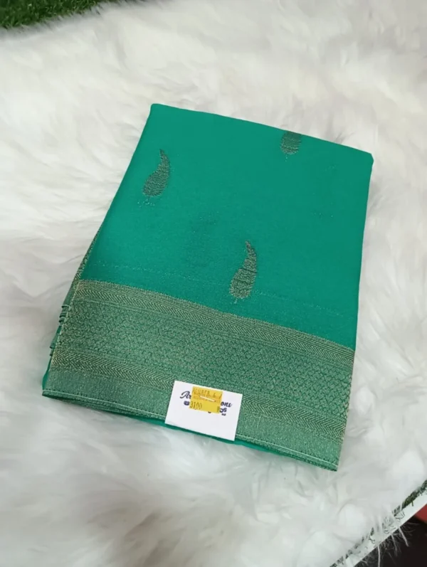 GEORGETTE SAREE RICH PALLU WITH BUTTA STYLE BLOUSE